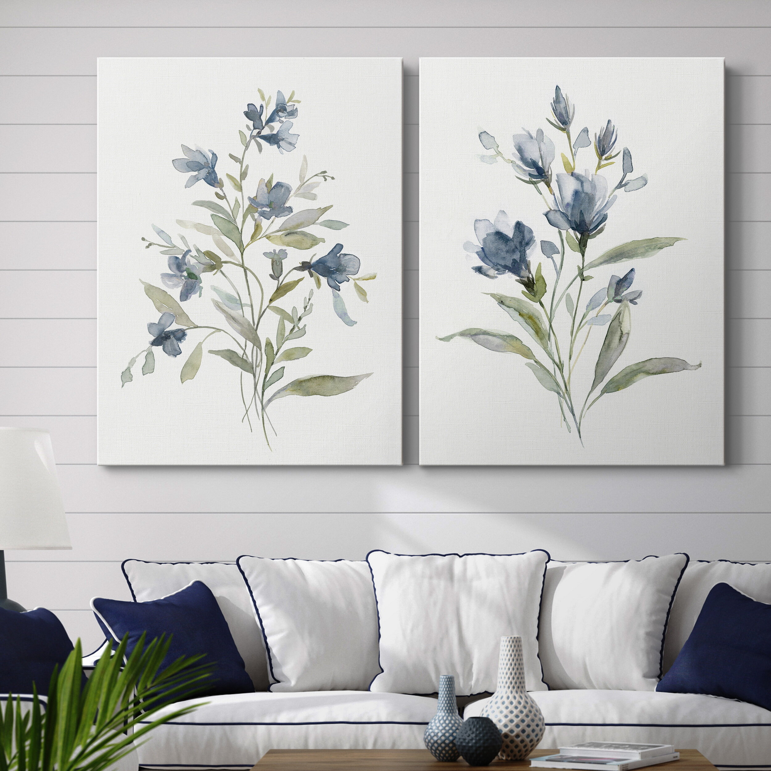 Andover Mills™ Linen Botanical III - 2 Piece Painting Print Set ...