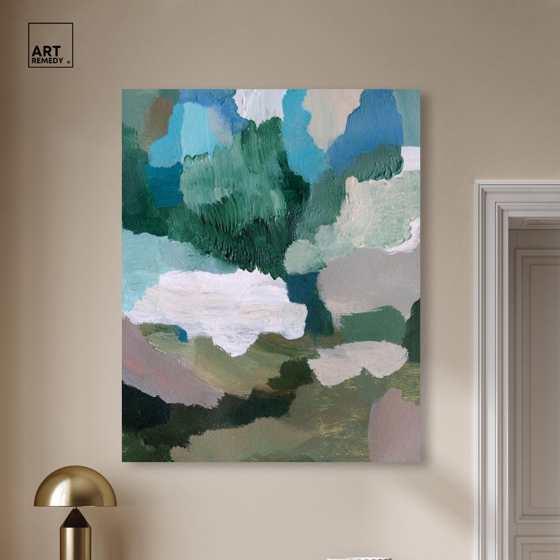 "Meadow Walks", reproduction d'art sur toile par Art Remedy, 16 x 20, H 20 po x l 16 po, Toile tendue avec châssis