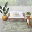 Tapis d'extérieur vert ivoire Bay Isle Home ™ Garden Oasis-1725510709