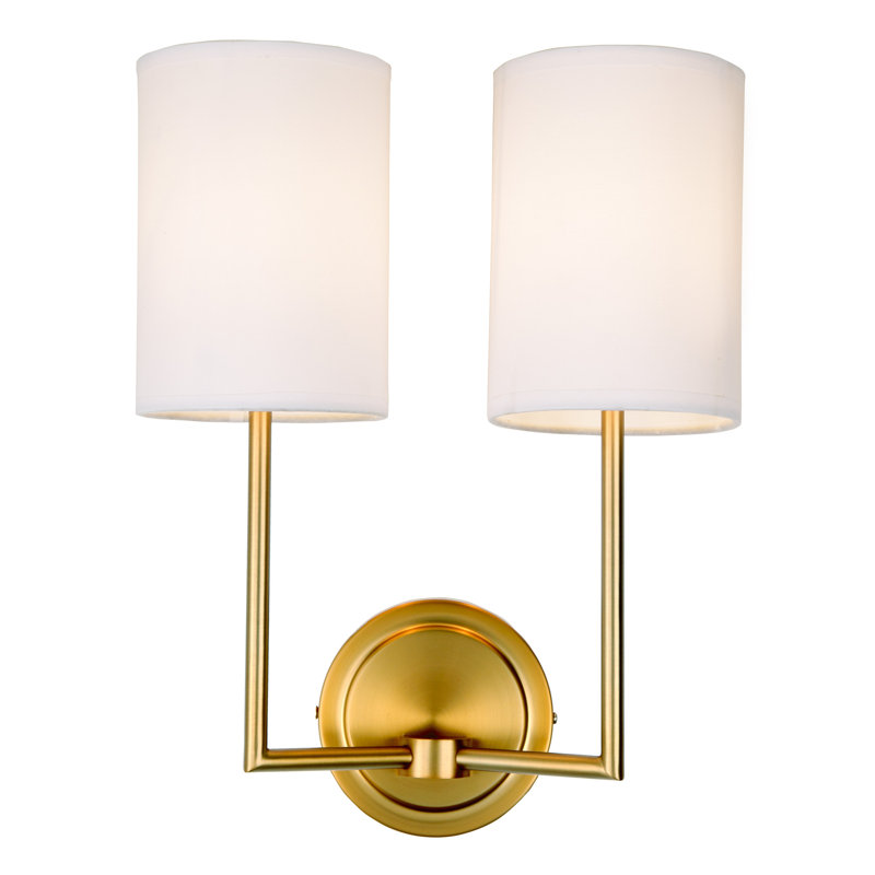 Appy Armed Sconce, Satin Brass