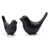 2Pcs Black Birds