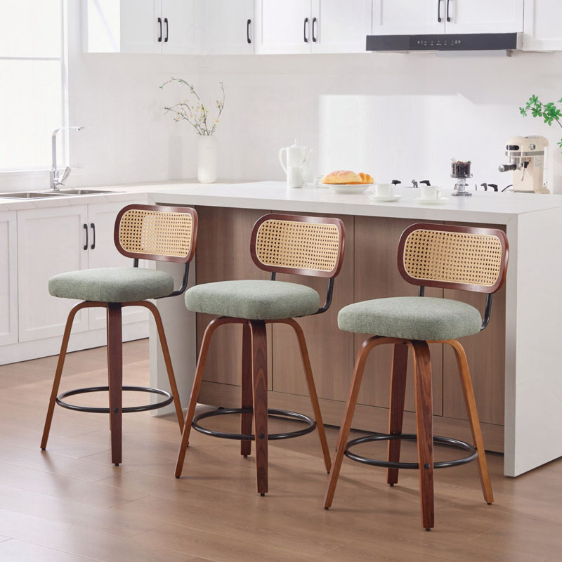 Ensemble de tabourets de bar 26 po, Vert clair
