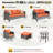 Lovall Wood Premium All-Weather Wicker 7 - Person Patio Conversation Set with Cushions-2091458878