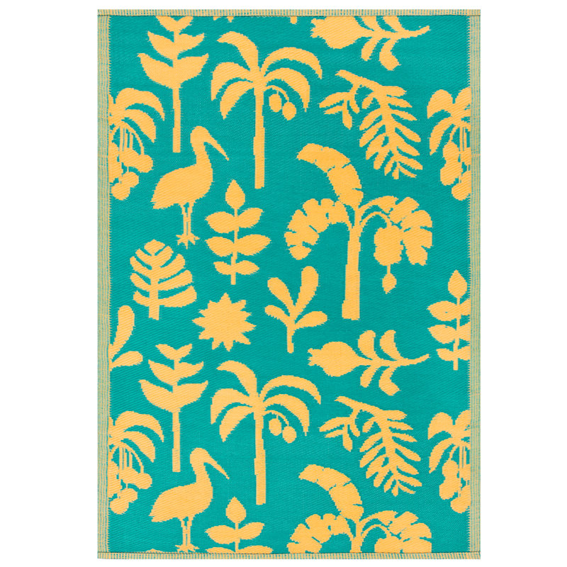 Floral 120cm X 180cm Indoor / Outdoor Area Rug