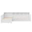 Lit de jour simple en L avec 3 tiroirs de rangement, structure de lit d'angle en bois avec bibliothèque pour chambre d'enfant ou salon, blanc-1398779400