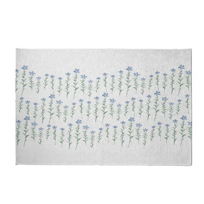 Tapis décoratif florale/vert à motif floral alvordton