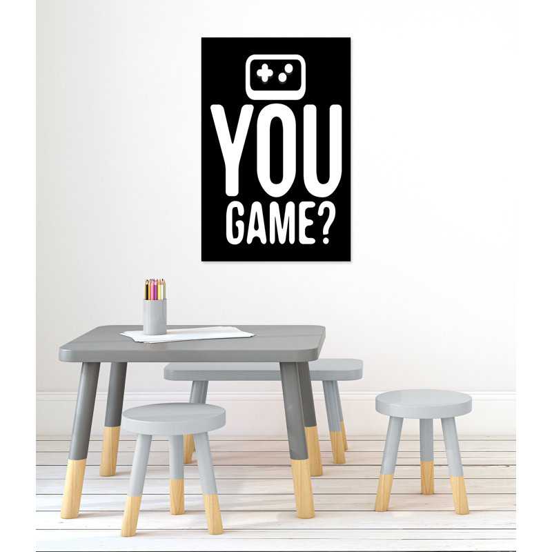 «You Game inversée», art encadré, H 36 po x l 24 po x P 1,5 po, Canevas