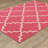 Sherley Scalloped Lattice Pink/ Ivory Indoor-Outdoor Area Rug-926700556