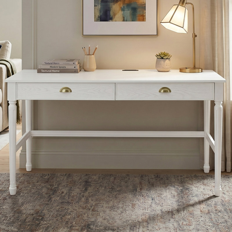 60 po. 60 po. Bureau 60 po., White