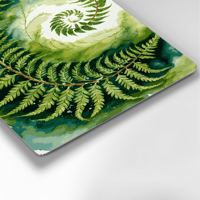 Art mural en métal Botanical Interrupted, H 240 po x l 240 po x P 0,05 po