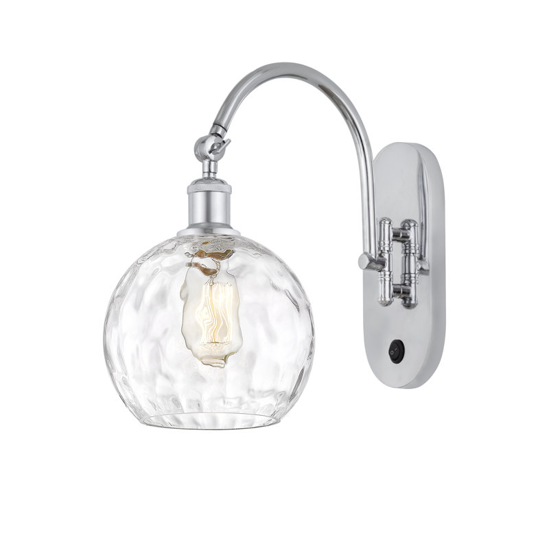 Ambrosane Swing Arm Sconce, 13.75" H x 8" W x 14" D, Led, Polished Chrome