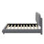 Lit plateforme en tissu d'ameublement Teddy