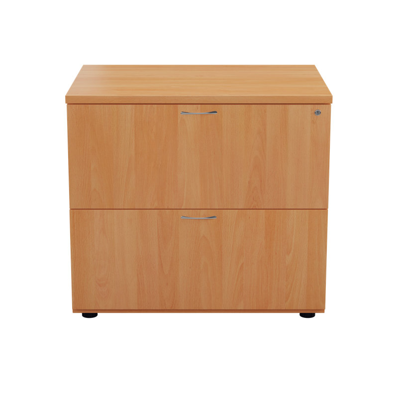KIS 80cm Wide 2 -Drawer File Cabinet, Beech