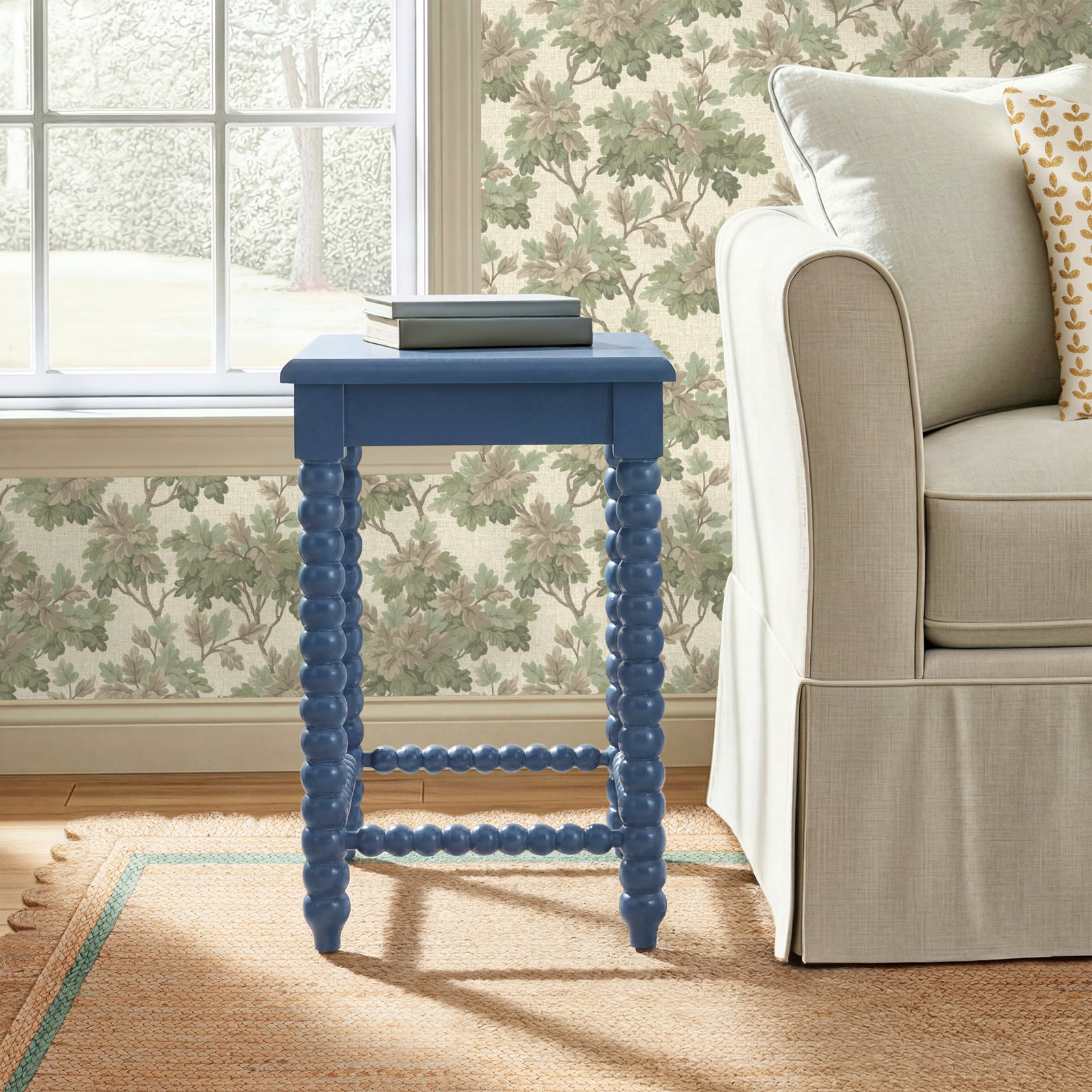 Louisa 17" End Table, Navy