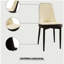 Chaises de salle à manger 4 pièces de style moderne, fabriquées en cuir de polyuréthane de haute qualité, avec coussins épais, chaise de cuisine à pieds en métal, chaise de salle à manger de restaurant-1083042370-1083042375