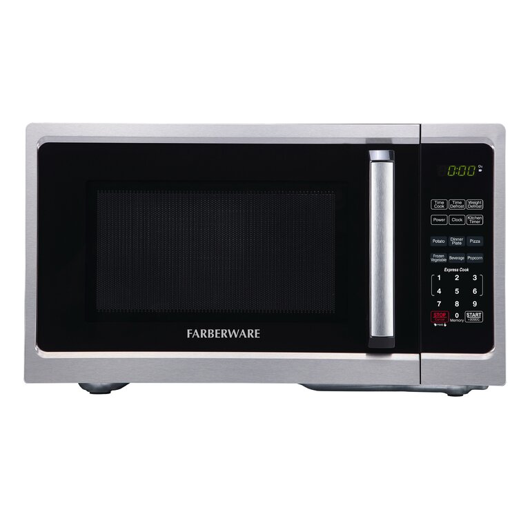 Farberware Classic 1.1 Cu. Ft. 1000w Microwave Oven In Black Stainless  Steel, Microwave Ovens, Furniture & Appliances