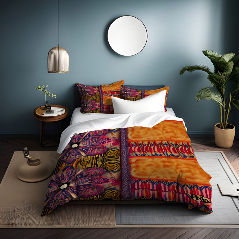 Abstract Duvet Cover, King Duvet Cover + 2 King Shams