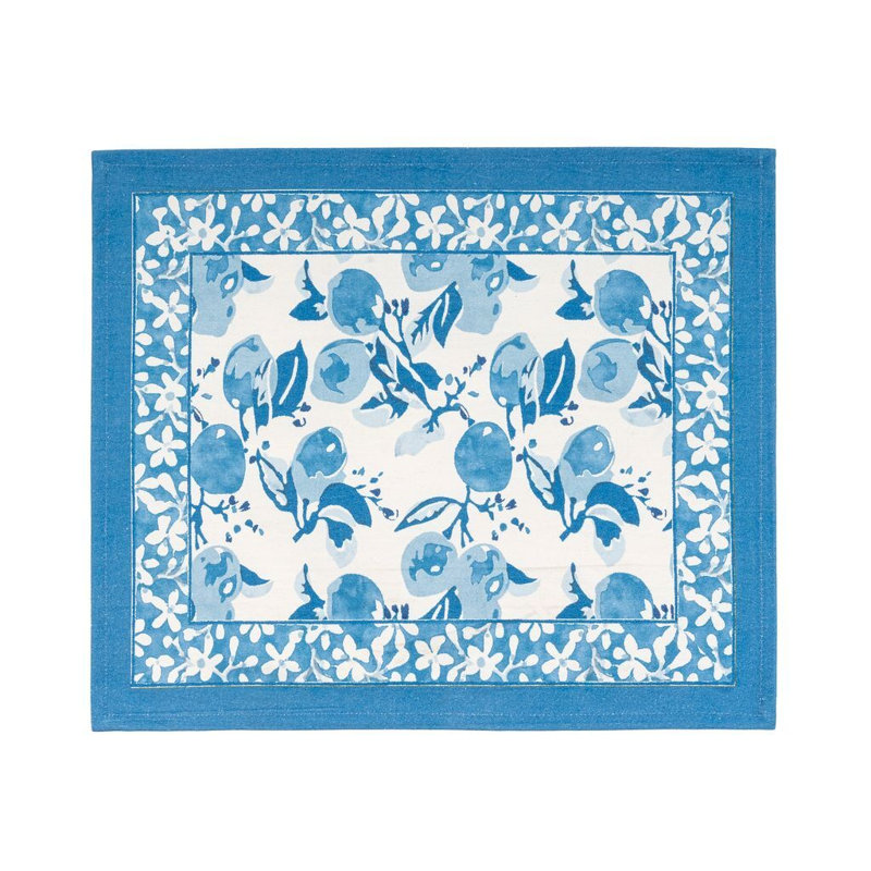 Napperon Citron, Bleu