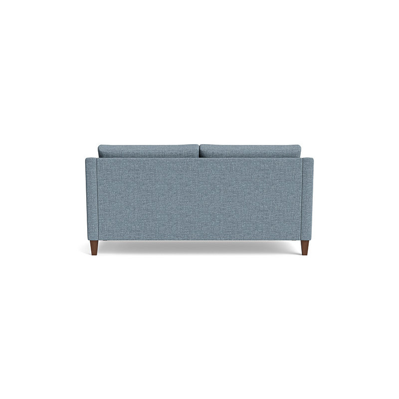 Vera Loveseat (70"), Walnut Finish (Angled), Performance Weave - Onyx