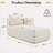 Indoor Compression  Chaise Lounge Chair With Armrest, Modern Upholstered Sofa With Soft Pillows And Deep Seat, For Bedroom, Living Room, Beige-1502438136