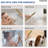 Wall Mount 12" High-Pressure Rainfall Shower Faucet, Dual Rainfall Shower Head System with Thermostatic Valve-103352447