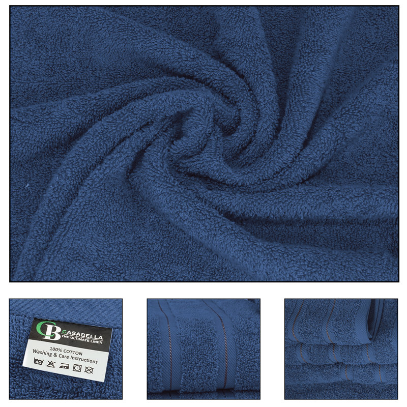Casabella Luxury Jumbo Bath Sheet, Royal Blue