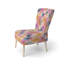 Chaise d'appoint abstraite - motif d'appoint bleu à motif bord de mer-1526306031