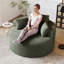 Fauteuil simple 50 po en éponge Corduroy - sans assemblage requis, fauteuil d'appoint moderne moelleux pour le salon, la chambre à coucher et le cinéma maison (pas un fauteuil pivotant)-1058913766
