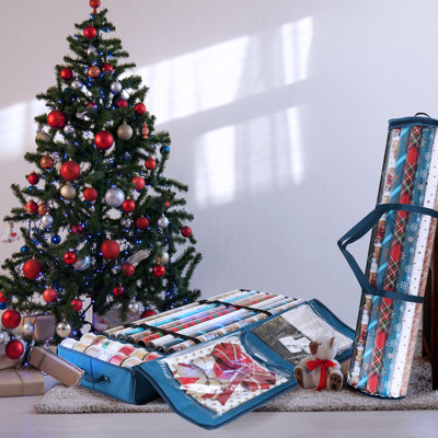 6" H x 40" W x 14" D Christmas 4 Piece Storage Set - 2 Pack