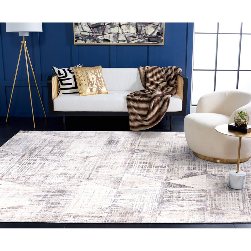 Shivan 100 Performance Abstract Rug, Rectangle 8' x 10'