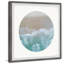 Circle Beach - Single Picture Frame Print-346314207