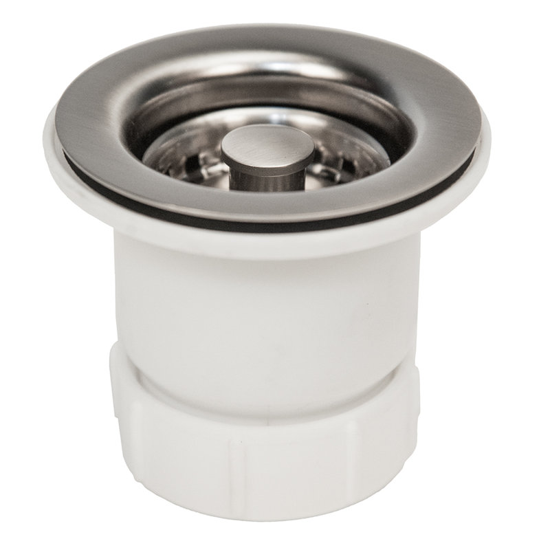 2" Bar Basket Strainer Drain - Brushed Nickel