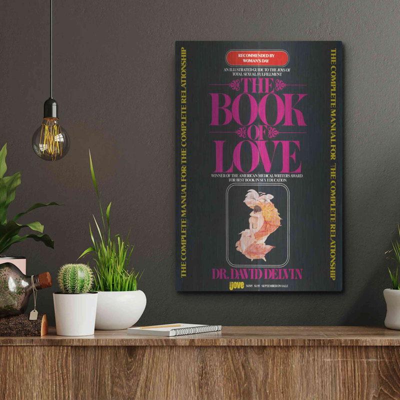 «The Book Of Love (1977)» par Epic Portfolio, art mural en métal, H 16 po x l 12 po