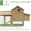 Petit poulailler en bois 59 po PawHut-2035324186