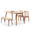 Banc de table en bois de chêne naturel pour salle à manger-571155362