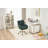 Teddy Swivel Office Chair With Metal Base-1765558884