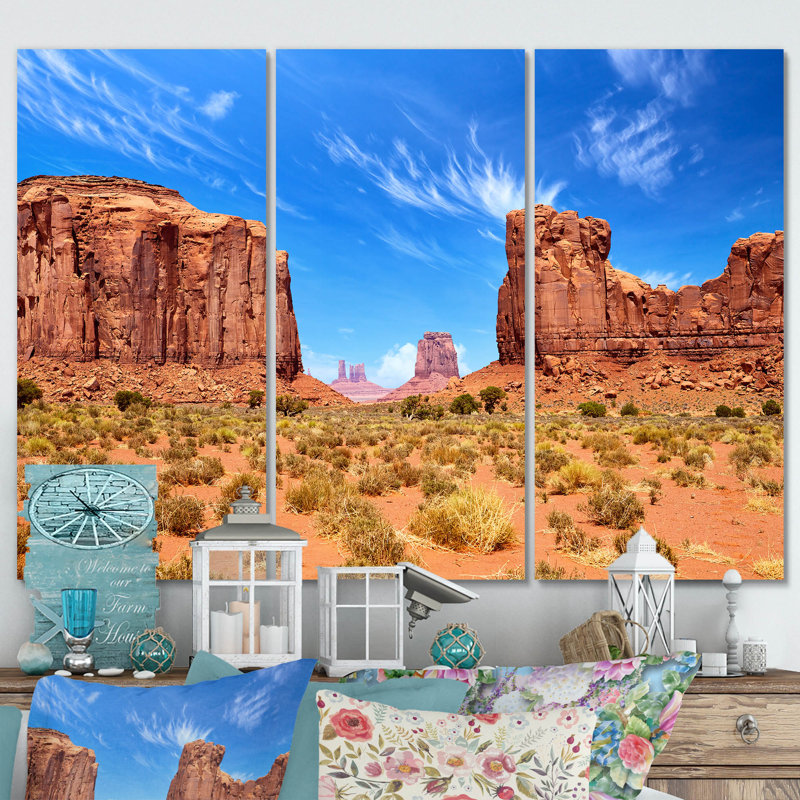 Arizona Sonoran Serenade Desert I sur toile, reproduction de 3 pièces, H 40 po x l 60 po x P 1 po