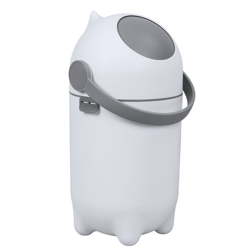 Seau à couches avec couvercle hermétique, bac à couches anti-odeurs, poubelle de chambre de bébé de 15 litres / 4 gallons, peut contenir jusqu'à 16 couches