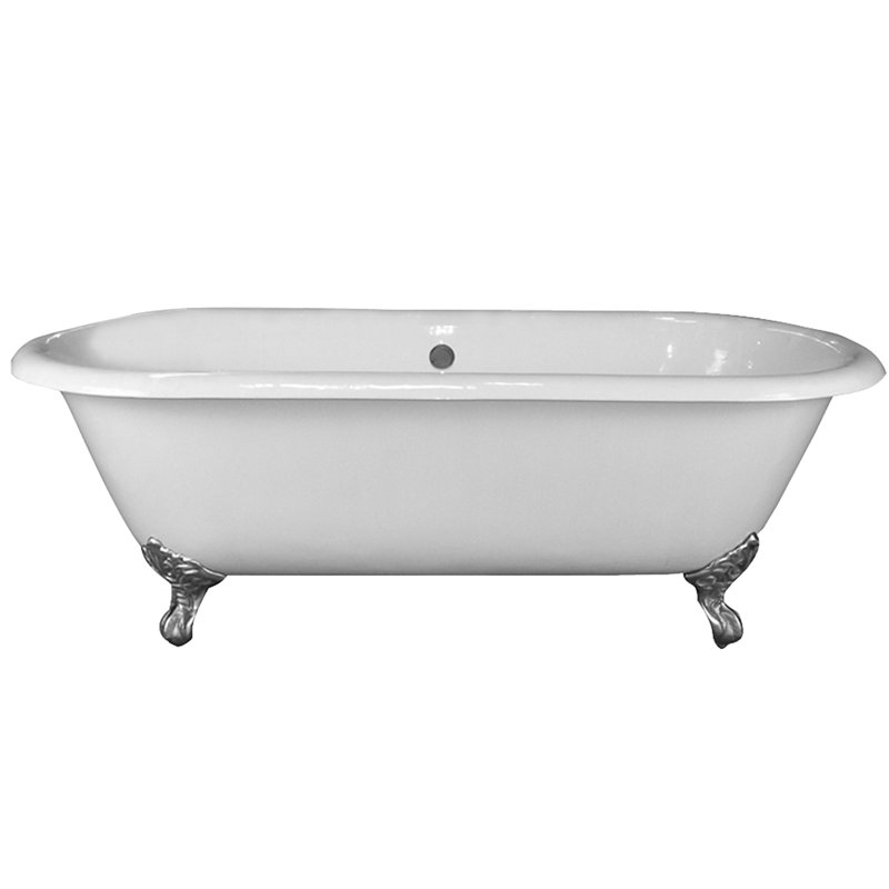 Baignoire de trempage sur pattes 60 "x 30" Columbus, Noir