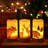 Flameless Flickering Led Candles with Hemp Rope and 6H Timer,(D3 x H6)