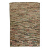Hand Knotted Wool Area Rug in Multi