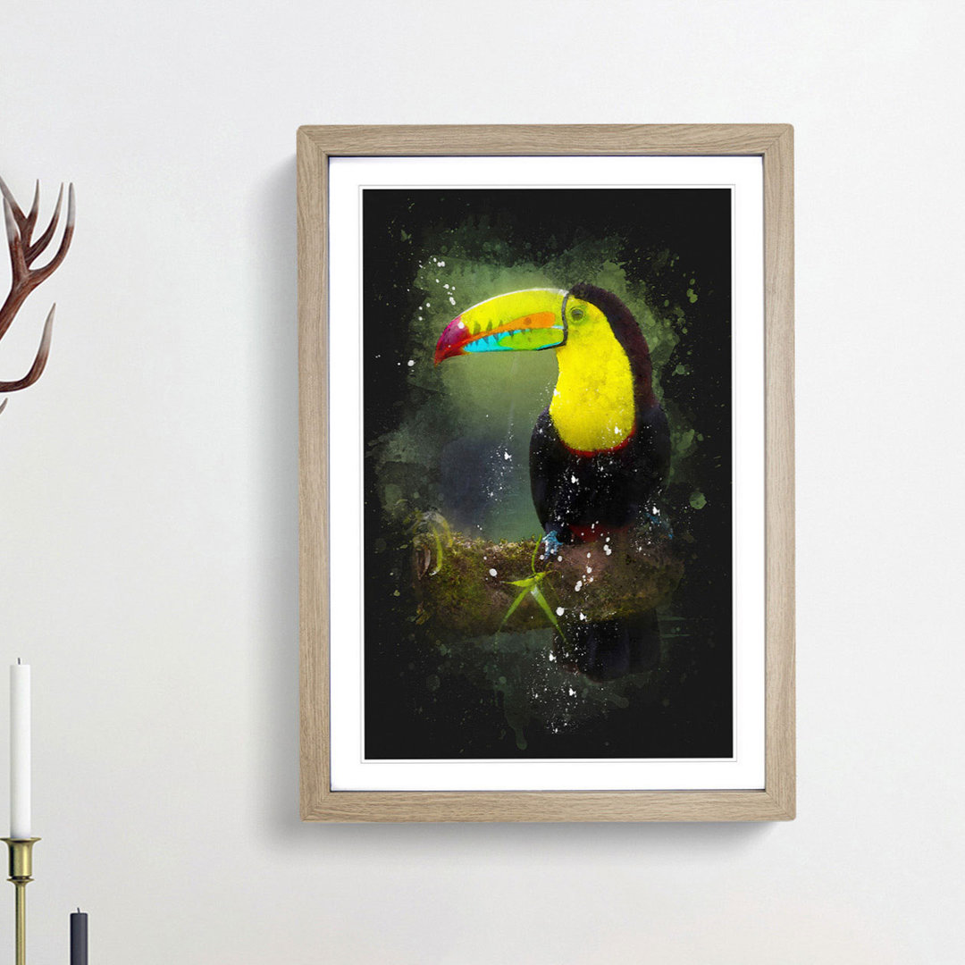 Resting Toucan - Picture Frame Graphic Art Print