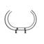 Handcrafted U Shaped Fireplace Steel Grate-756767495