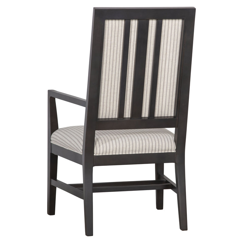 Matthews Upholstered Arm Chair in Ivory/Gray, 2018 Snow