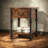 End Table With Storage Shelf Industrial Side Table Narrow Sofa Table