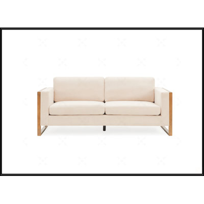 79" Modern Sofa With Solid Wood Legs