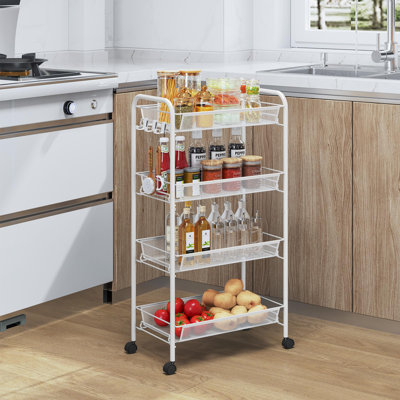 82.8cm H x 43.6cm W Book Cart
