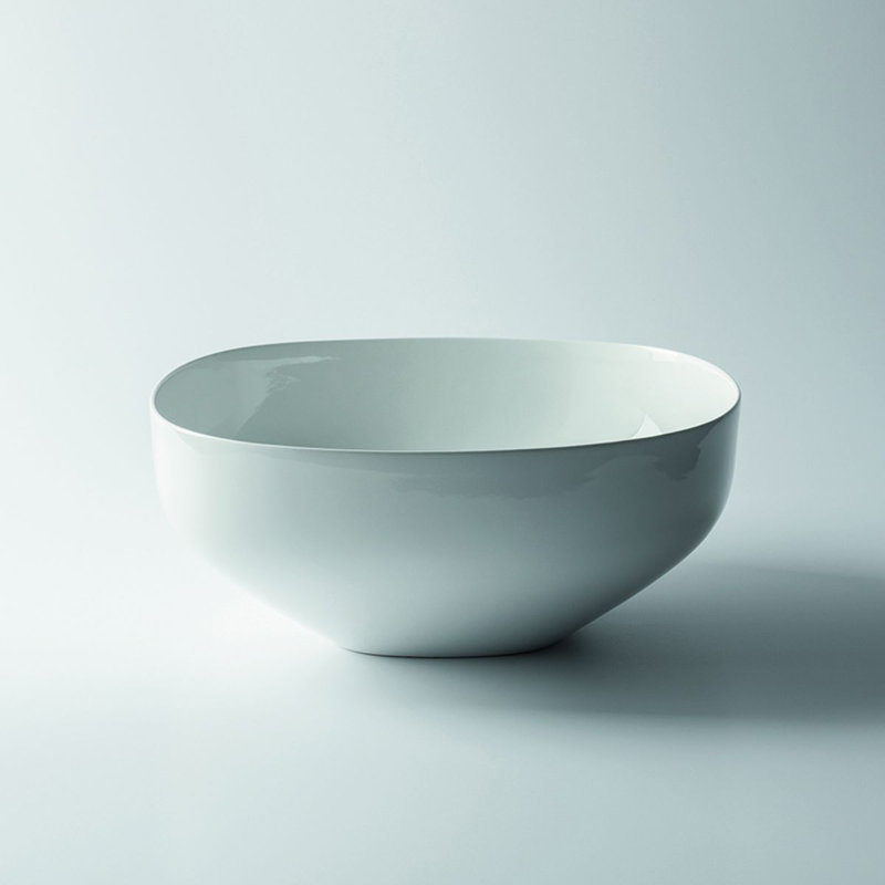 Top 17.8'' L Bathroom Sink, Glossy White