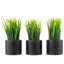 Herbe artificielle à feuilles persistantes en pot-906720105