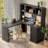 Home Office Computer Desk With Hutch-431888860-442869327